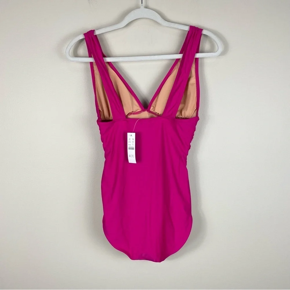 J. Crew Fuchsia One-Piece Swimsuit